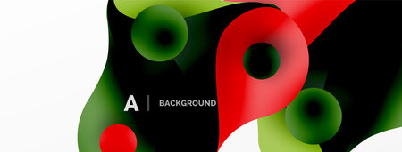 Geometric round shapes and circles abstract background. Wallpaper for concept of AI technology,...