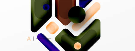 Colorful geometric shapes lines, squares and triangles. Abstract background for wallpaper, banner or...