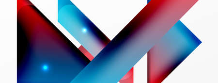Abstract background. Simple color geometric shapes composition with 3d effect, lights and shadows....