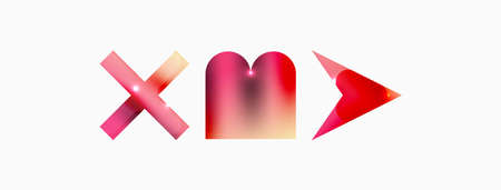 Minimal geometric abstract background. Primitive shapes composition backdrop. Trendy techno business template for wallpaper, banner, background or landingのイラスト素材