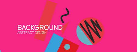 Abstract background with blocks, lines, geometric shapes. Techno or business concept for wallpaper,...