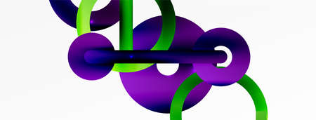 Circle composition abstract background. Trendy techno business template for wallpaper, banner,...