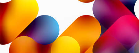 Round shapes and circle geometric abstract background. Vector Illustration For Wallpaper, Banner,...