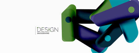 Tech minimal geometric wallpaper. Creative abstract background. Ribbon style stripes vector illustration for wallpaper banner background or landing pageのイラスト素材