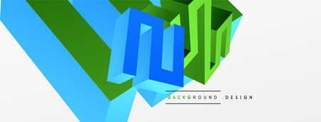 3d line geometric creative abstract background. Trendy techno business template for wallpaper, banner, background or landingのイラスト素材