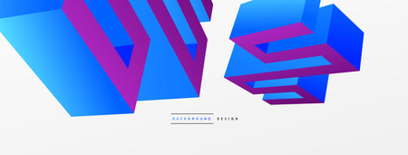 3d line geometric creative abstract background. Trendy techno business template for wallpaper, banner, background or landingのイラスト素材