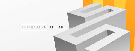 3d line geometric creative abstract background. Trendy techno business template for wallpaper,...