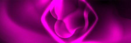 Magic neon glowing lights abstract background wallpaper design, vector illustrationのイラスト素材