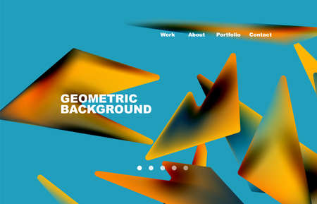 shape composition abstract background. Web page for website or mobile app wallpaperのイラスト素材