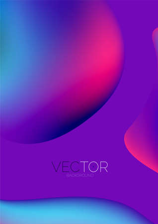 Fluid shapes vertical wallpaper background. Vector illustration for banner background or landing pageのイラスト素材