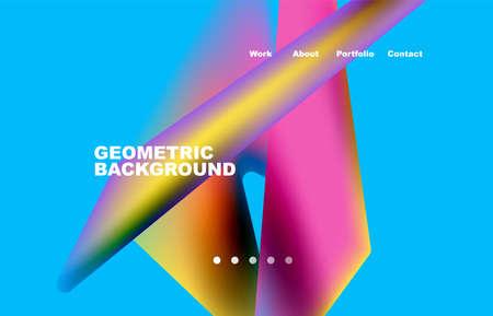 shape composition abstract background. Web page for website or mobile app wallpaperのイラスト素材