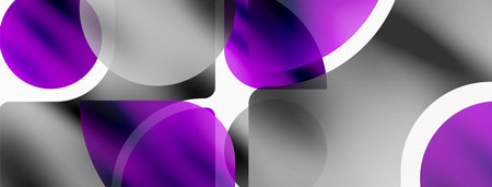 Transparent effects geometric abstract background. Minimalist wallpaper, banner, background or landingのイラスト素材