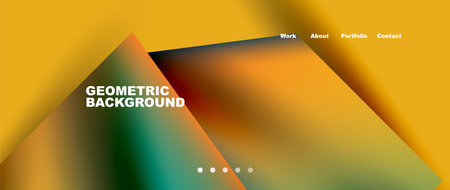 Abstract geometric landing page. Creative background for wallpaper, banner, background or web