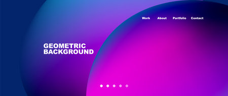 Liquid shapes with flowing gradient colors. Round elements and circles. Vector illustration for...