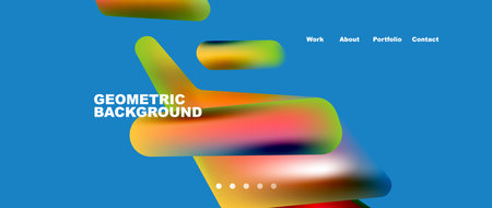 Tech minimal geometric wallpaper. Creative abstract background. Vector illustration for wallpaper banner background or landing pageのイラスト素材