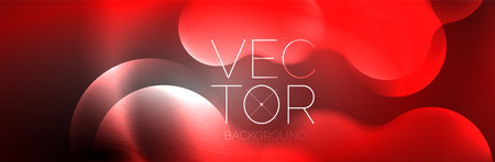 Magic neon glowing lights abstract background wallpaper design, vector illustrationのイラスト素材