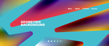 Abstract geometric landing page. Creative background for wallpaper, banner, background or web