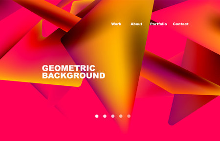 shape composition abstract background. Web page for website or mobile app wallpaperのイラスト素材