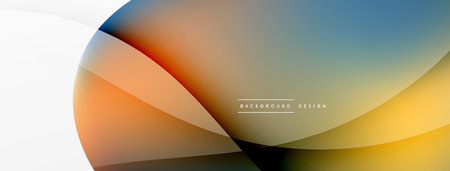 Abstract background. Fluid gradient color wave template for wallpaper, banner, background or landingのイラスト素材