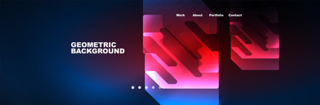 Neon light shiny high-speed technology abstract background. Movement pattern for banner, poster or...