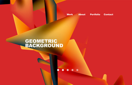 Broken pieces abstract background. Trendy background for your landing page design, concept of web page design for website and mobile websiteのイラスト素材