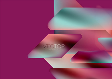 Tech minimal geometric wallpaper. Creative abstract background. Vector illustration for wallpaper banner background or landing pageのイラスト素材