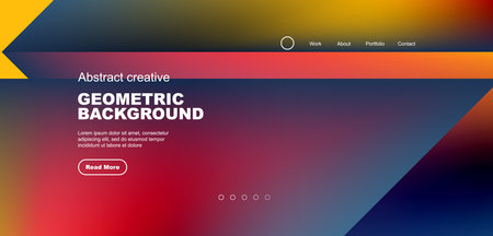 Liquid shapes with flowing gradient colors. Geometric circle round triangles. Vector illustration for wallpaper, banner, background, leaflet, catalog, cover, flyerのイラスト素材