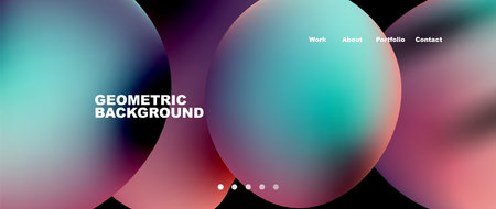 Fluid shapes vector abstract background