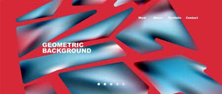 Abstract geometric landing page. Creative background for wallpaper, banner, background or webのイラスト素材