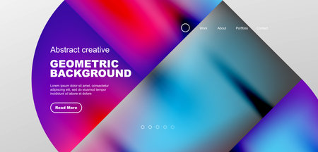 Bright fluid gradient circles abstract background. Business or technology design for wallpaper,...