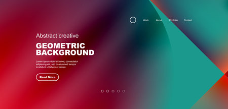 Circle abstract background with fluid gradient colors. Vector illustration for wallpaper, banner, background, leaflet, catalog, cover, flyerのイラスト素材