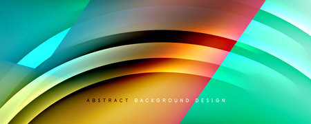 Dynamic trendy simple fluid color gradient abstract background with line effects. Vector Illustration For Wallpaper, Banner, Background, Card, Book Illustration, landing pageのイラスト素材