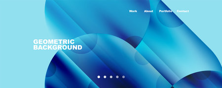 Metallic shiny fluid colors with geometric elements. Geometric abstract background for Wallpaper, Banner, Background, Card, Book Illustration, landing pageのイラスト素材