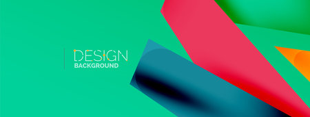 Background color abstract overlapping lines. Minimal composition vector illustration for wallpaper banner background or landing pageのイラスト素材
