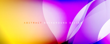 Trendy simple fluid color gradient abstract background with dynamic wave line effect. Vector Illustration For Wallpaper, Banner, Background, Card, Book Illustration, landing pageのイラスト素材