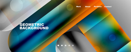 Abstract background - squares and lines composition created with lights and shadows. Technology or...