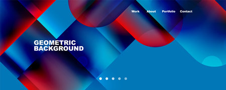 Abstract background - squares and lines composition created with lights and shadows. Technology or business digital templateのイラスト素材