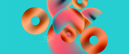Circle composition abstract wallpaper backgroundのイラスト素材