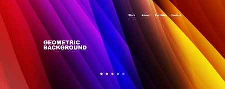 Fluid color gradients with dynamic wave line effect. Vector Illustration For Wallpaper, Banner,...