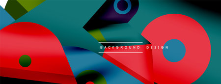 Minimal geometric wallpaper. Creative abstract background. Simple forms lines and circle composition...