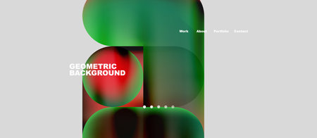 Round shapes and circles with liquid gradients