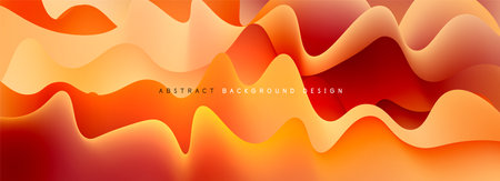 Waves with liquid colors dynamic abstract background for covers, templates, flyers, placards, brochures, bannersのイラスト素材