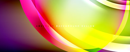 Trendy simple fluid color gradient abstract background with dynamic wave line effect. Vector Illustration For Wallpaper, Banner, Background, Card, Book Illustration, landing pageのイラスト素材