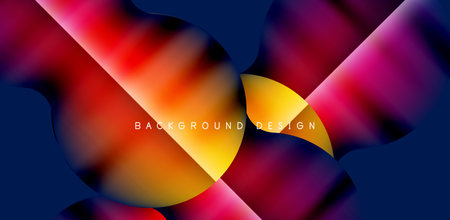 Colorful bubble abstract background with shadow effects. Minimalist geometric vector Illustration For Wallpaper, Banner, Background, Card, Book Illustration, landing pageのイラスト素材
