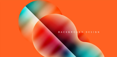Colorful circle abstract background. Template for wallpaper, banner, presentation, background