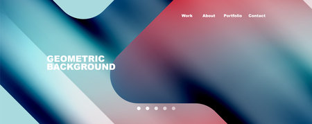 Geometric fluid shapes with liquid colors abstract background. Vector Illustration For Wallpaper,...