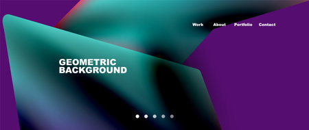 Abstract geometric landing page. Creative background for wallpaper, banner, background or web