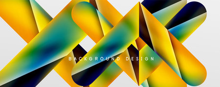 Triangle fluid color gradient abstract background. Vector Illustration For Wallpaper, Banner, Background, Card, Book Illustration, landing pageのイラスト素材