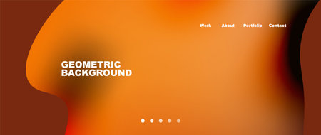 Flowing gradient colors and round elements and circles. Vector illustration for wallpaper, banner, background, leaflet, catalog, cover, flyerのイラスト素材