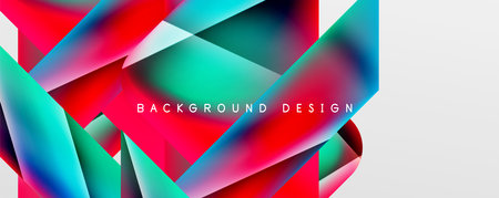 Triangle fluid color gradient abstract background. Vector Illustration For Wallpaper, Banner,...